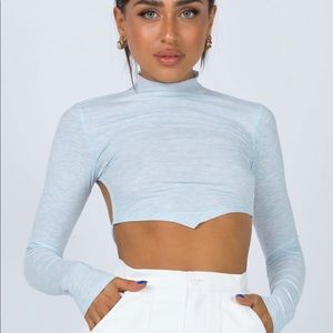 PRINCESS POLLY. Indiana top blue